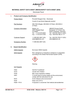 MSDS - Abaxis