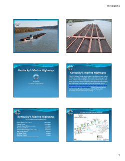 Jay Ruble Crounse Corporation The U.S Inland waterways system