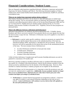 Financial Considerations - University of Colorado Denver