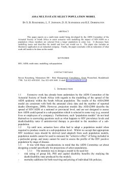 DRAFT 4 January 2000 - International Actuarial Association