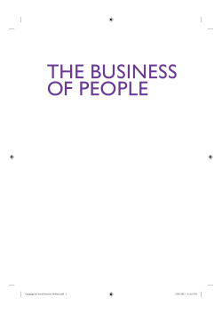 Business of People Report - Campaign for Social Science