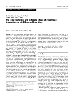 The toxic mechanism and metabolic effects of atractyloside in