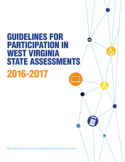guidelines for participation in west virginia state assessments