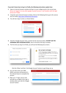If you don`t know how to log in to Firefly, the following instructions
