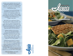 Nutritional Information