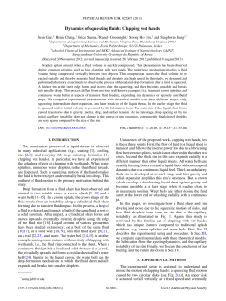 Dynamics of squeezing fluids: Clapping wet hands