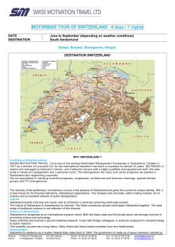 Motor Bike Tour around Switzerland