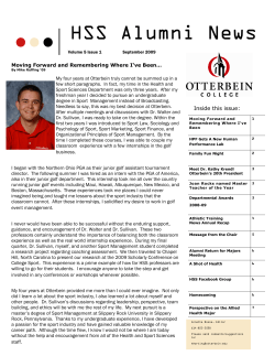 HSS Alumni News - Otterbein University