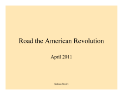 Road the American Revolution