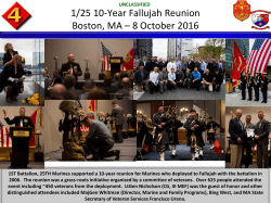 1/25 10-Year Fallujah Reunion Boston, MA &ndash; 8 October 2016
