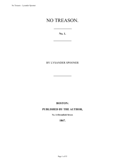 no treason. - Spingola Speaks