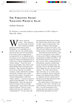 The Forgotten Swamp: Navigating Political Islam.