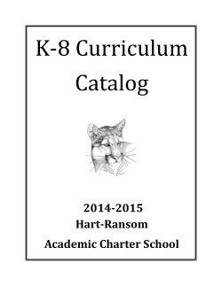 K-8 Curriculum Catalog - Hart