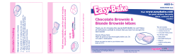 Easy Bake Chocolate Brownie and Blonde Brownie Mixes