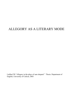 allegory as a literary mode