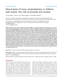 Neural basis of irony comprehension in children