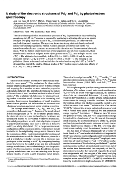 A study of the electronic structures of Pd