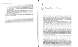 1 A Moral Theory Primer
