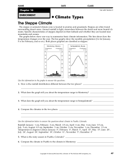 The Steppe Climate