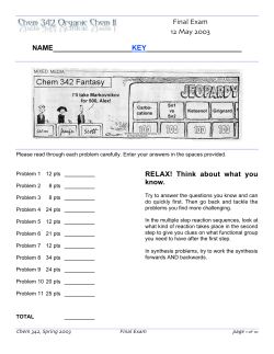 FINAL Exam - The Cook Group @ NDSU