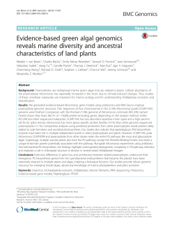 Evidence-based green algal genomics reveals marine diversity and