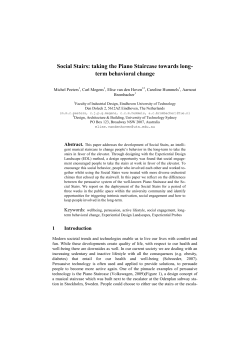 Social Stairs: taking the Piano Staircase towards long