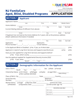 The Medicaid application