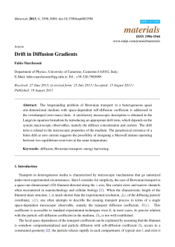 Drift in Diffusion Gradients