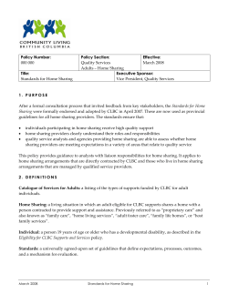 Policy Number: 000 000 Policy Section: Quality Services Adults