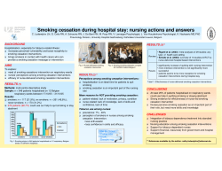 Smoking cessation during hospital stay: nursing - BVPV-SBIP