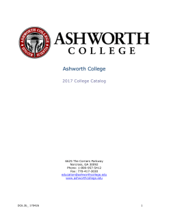 Ashworth College Catalog