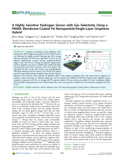 A Highly Sensitive Hydrogen Sensor with Gas Selectivity Using a