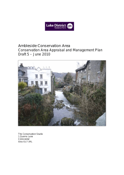 Conservation Area Appraisals and Managment Plans for Ambleside