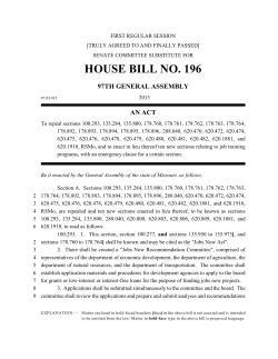 HOUSE BILL NO. 196