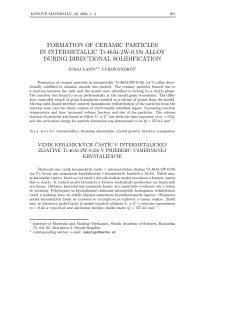 Full Text - Kovove materialy - Metallic Materials