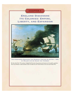 England Discovers Its Colonies