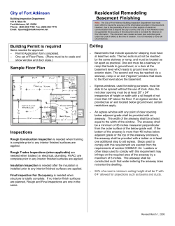 City of Fort Atkinson Residential Remodeling Basement Finishing