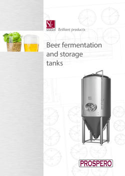 Beer fermentation and storage tanks
