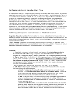 Northeastern University Lightning Safety Policy