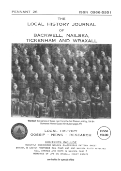 No 26 - Nailsea and District Local History Society