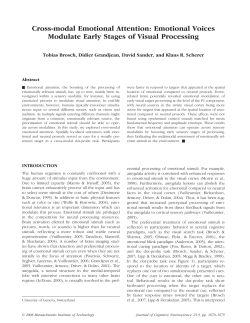 Cross-modal Emotional Attention: Emotional Voices Modulate Early
