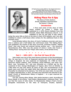 Hiding Place For A Spy - The Wesley Center Online