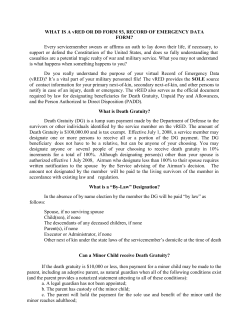 WHAT IS A vRED OR DD FORM 93, RECORD OF EMERGENCY