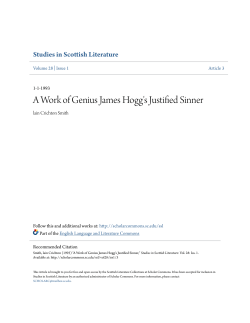 A Work of Genius James Hogg`s Justified Sinner