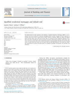 Qualified residential mortgages and default risk - G-20Y
