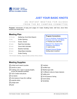 just your basic knots - Girl Guides of Canada