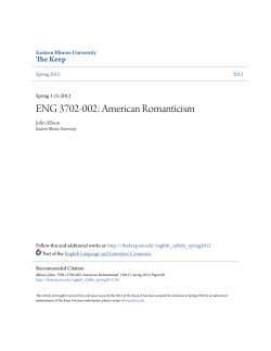 ENG 3702-002: American Romanticism - The Keep