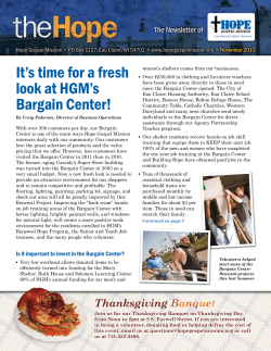 It`s time for a fresh look at HGM`s Bargain Center!