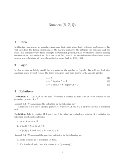 Numbers (N,Z,Q)