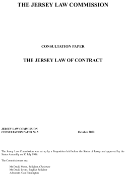 2002 Jersey Law of Contract